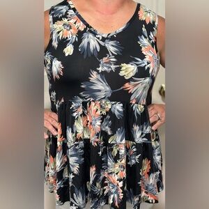Women’s Floral Tank Top Flowy Plus Size